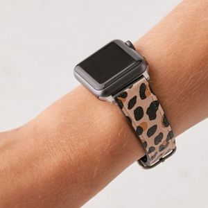 Casetify Leopard Print Saffiano Leather Band